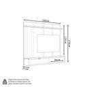 Ver imagem 4 de Home Suspenso Porta Basculante Motta Mdp/mdf até 75 Jequitibá/offwhite Fosco G77 - Gran Belo