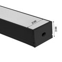 Ver imagem 2 de Perfil Sobrepor Alumínio Preto 30x20mm para Fita de Led 1 Metro