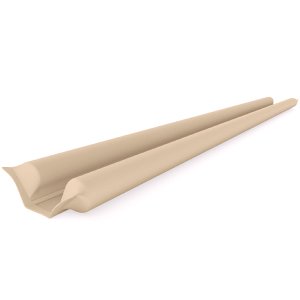 Veda Porta Rolinho 90cm Ajustável em Couro Sintético e Espuma Comfort Door Marrom Claro