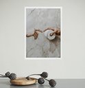 Ver imagem 2 de Quadro Divertido para Banheiro - Paródia Pintura Famosa 24x18cm:moldura Preta
