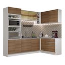 Ver imagem 3 de Armário de Cozinha Completa de Canto 399cm Branco Rustic Glamy Madesa 02