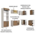 Ver imagem 5 de Armário de Cozinha Completa de Canto 399cm Branco Rustic Glamy Madesa 02