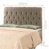 Cabeceira Rafaella Casal 140 Cm Sued Bege - 3