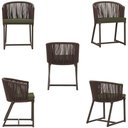 Ver imagem 5 de Mesa com 4 Cadeiras e Noronha Estofado 13 Trama Original Marrom