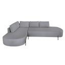 Ver imagem 2 de Sofá de Canto Orgânico 4 Lugares 272cm Base de Ferro Chaise Esquerda Luna Yescasa