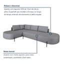 Ver imagem 7 de Sofá de Canto Orgânico 4 Lugares 272cm Base de Ferro Chaise Esquerda Luna Yescasa