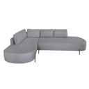 Ver imagem 2 de Sofá de Canto Orgânico 4 Lugares 265cm Base de Ferro Chaise Esquerda Luna Yescasa