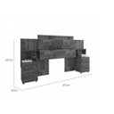 Ver imagem 3 de Cabeceira de Casal Síria com Mesa de Apoio Branca - Rv Móveis