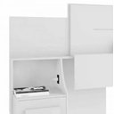 Ver imagem 2 de Cabeceira de Casal Síria com Mesa de Apoio Branca - Rv Móveis