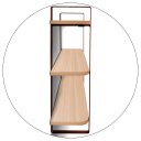 Ver imagem 6 de Prateleira Tripla Nicho Hone Modelo Industrial Decoração Casa 60x15 Cobre/jade