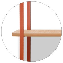 Prateleira Tripla Nicho Hone Modelo Industrial Decoração Casa 60x15 Cobre/Jade - 4