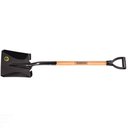 Ver imagem 1 de Pá Quadrada 417/20 em Aço com Cabo de Madeira 71 Cm com Empunhadura Plástica Reta Ergonôm