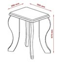 Ver imagem 5 de Penteadeira Camarim Princesa com Banqueta e Espelho Branco Patrimar