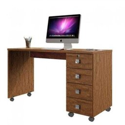 Mesa para Escritório 4 Gavetas e Rodízios Dubai - 2