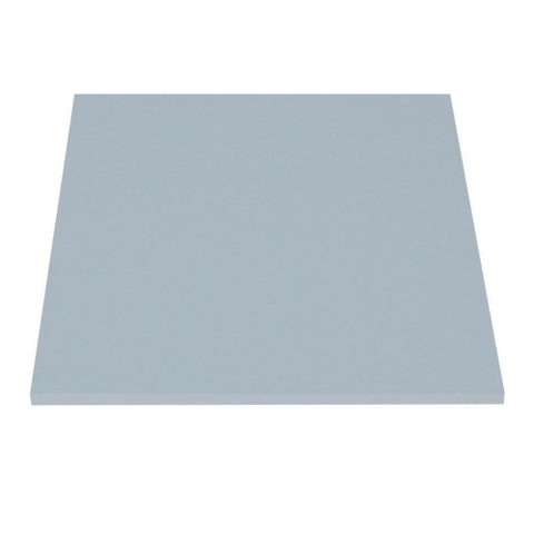 Tampo Quadrado 70 cm (Largura) P25 Pandin MDP 2,50 cm (Altura) Cor Cinza