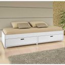 Ver imagem 1 de Cama Solteiro Puff Conquista Branco