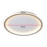 Lustre Plafon Led 3 em 1 Minimalista Decoraçao Moderno Sala Estar Jantar Residencial Comercial Ilumi - 8