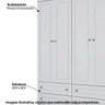 Guarda-roupa Americano com 4 Portas e 4 Gavetas - Branco - 2