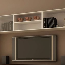 Nicho Duplo Decorativo com Prateleira - Acabamento BP Fosco - Branco - 1