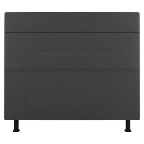Cabeceira Cama Box Casal Queen Size Malik 160cm Suede Cinza Escuro - Abmaza