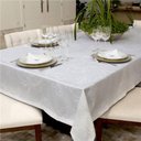 Ver imagem 1 de Toalha de Mesa Quadrada Hibisco Branco 78x78cm Impermeável