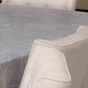 Ver imagem 2 de Toalha de Mesa Quadrada Hibisco Branco 78x78cm Impermeável