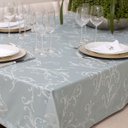 Ver imagem 1 de Toalha de Mesa Impermeável Retangular Hibisco Branco 160x4,00M