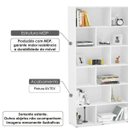 Ver imagem 2 de Estante Livreiro Xangai com 12 Nichos - Branco