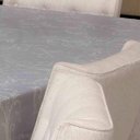 Ver imagem 1 de Toalha de Mesa Redonda Impermeável Floral 140 cm - Branco