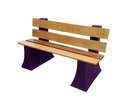 Ver imagem 1 de Banco Jardim Espera com Encosto 1,5 metro - LILAS VIOLETA 008