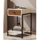 Ver imagem 2 de Kit Mesa Cabeceira Lateral Cama Quarto Industrial Pérola