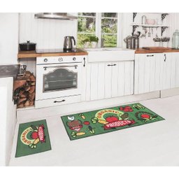 Kit de Tapetes para Cozinha 3 Pçs - Legumes - 1 Kit de Tapetes para Cozinha 3 Pçs - Legumes - 1