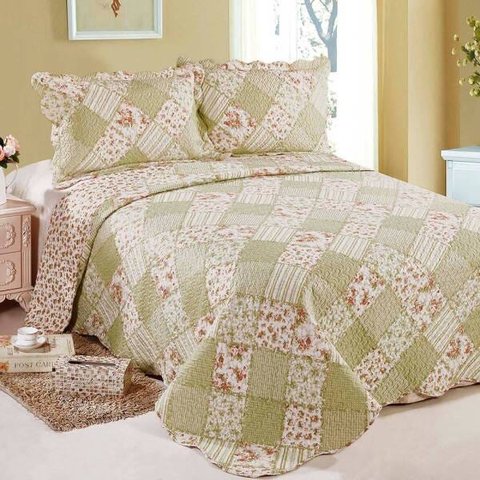 Kit Colcha Queen Evolution Patchwork 240cmx260 cm - Misty