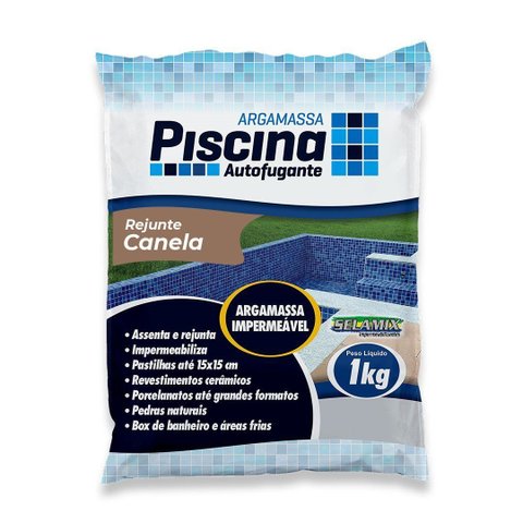 Rejunte Piscina Impermeável Cor Canela 1kg