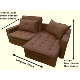 Sofá Cama Casal Linho Frape Filadélfia Rec Estofados - 4