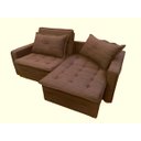 Ver imagem 1 de Sofá Cama Casal Linho Frape Filadélfia Rec Estofados