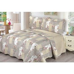 Kit Colcha Evolution Patchwork Solteiro - Emma - 2 Kit Colcha Evolution Patchwork Solteiro - Emma - 2