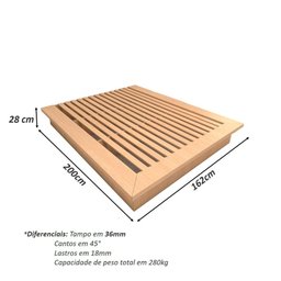 Cama Queen e Cabeceira C/ 2 Mesas e 2 Gavetas Mdf sob Medida Cor:carvalho Malva - 7