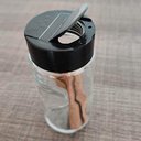 Ver imagem 4 de Porta Tempero Condimento 6 Potes Vidro Tampa Dosadora Suporte Cromado Organização Cozinha