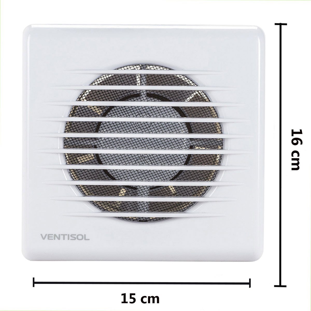 Kit Exaustor Tubo Veneziana Banheiro 100mm Ventilador Axial Cozinha Bivolt Ventisol Kexb-100 - 2