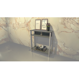 Aparador Mesinha, Mesa de Apoio, Mesa de Impressora Escritório, Sala, Cozinha, Refeitório Branco com - 1