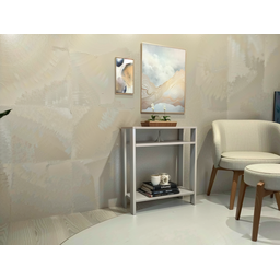 Aparador Mesinha, Mesa de Apoio, Mesa de Impressora Escritório, Sala, Cozinha, Refeitório Branco com - 3