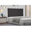 Ver imagem 2 de Cabeceira Painel Garden Para Cama Box Solteiro 90 cm Suede - D’Rossi - Preto