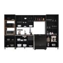 Ver imagem 3 de Armário de Cozinha Modulada Completa Fidelitá Nara 100% MDF 5 Peças 350cm 16 Portas 2 Gavetas sem