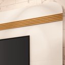 Ver imagem 6 de Painel TV 80 pol Orgânico 200cm Ermione B01 Off White Cinamomo - Lyam Decor