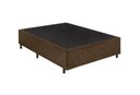 Ver imagem 1 de Base Box Viuvão Blindado Suede Marrom 128Cm de Largura