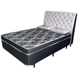 Cama Box Conjugada Casal Macio + Cabeceira - 1