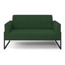 Ver imagem 7 de Sofá Namoradeira Base Industrial Alta Preto Marisa Veludo Verde D03 - D\'rossi