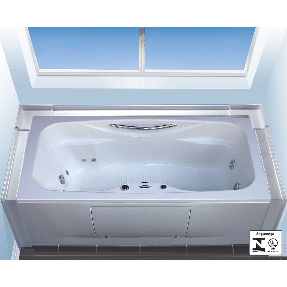 Banheira Banus Albacete Slim 1,75x0,90x0,45 a Acrílico - 1