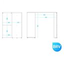 Ver imagem 3 de Escrivaninha 4 Nichos Bc 42 Cube Brv Móveis